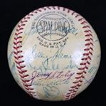 1953 St. Louis Cardinals Team Signed ONL Giles Baseball w/ 28 Signatures Including Stan Musial, Red Schoendienst, Enos Slaughter & More (Full JSA Letter)