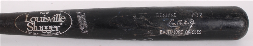 1991-97 Cal Ripken Jr. Baltimore Orioles Signed Louisville Slugger Professional Model Game Used Bat (MEARS A9 / JSA)