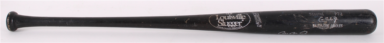 1991-97 Cal Ripken Jr. Baltimore Orioles Signed Louisville Slugger Professional Model Game Used Bat (MEARS A9 / JSA)