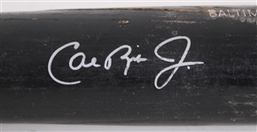 1991-97 Cal Ripken Jr. Baltimore Orioles Signed Louisville Slugger Professional Model Game Used Bat (MEARS A9 / JSA)