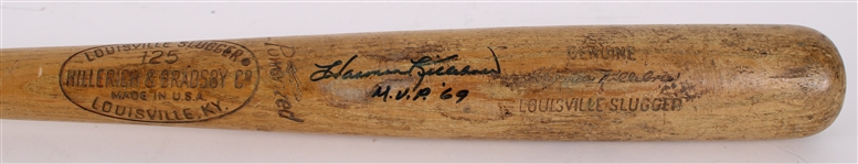 1965-68 Harmon Killebrew Minnesota Twins Signed H&B Louisville Slugger Professional Model Game Used Bat (MEARS A10 / JSA)