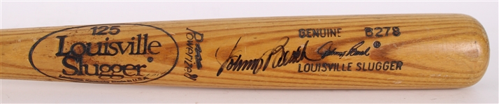 1980-83 Johnny Bench Cincinnati Reds Signed Louisville Slugger Professional Model Game Used Bat (MEARS A8 / JSA)