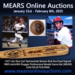 1977 Jim Rice Carl Yastrzemski Boston Red Sox Dual Signed H&B Louisville Slugger Professional Model Dual Game Used Bat (MEARS LOA/JSA & PSA/DNA)