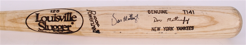 1991-95 Don Mattingly New York Yankees Signed Louisville Slugger Professional Model Game Used Bat (MEARS A9 & PSA/DNA GU8.5/JSA) 