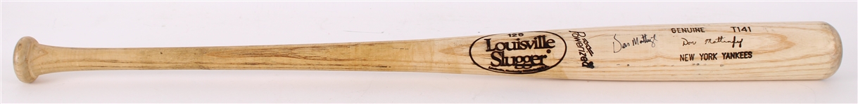 1991-95 Don Mattingly New York Yankees Signed Louisville Slugger Professional Model Game Used Bat (MEARS A9 & PSA/DNA GU8.5/JSA) 