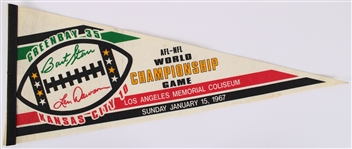 1967 Super Bowl I Green Bay Packers vs Kansas City Chiefs Full Size Pennant