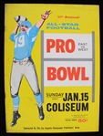 1961 NFL Pro Bowl East vs West Program 
