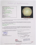 1956 American League All Stars Team Signed OAL Harridge Baseball w/ 27 Signatures Including Mickey Mantle (Triple Crown Season), Ted Williams, Yogi Berra, Billy Martin & More (Full JSA Letter)