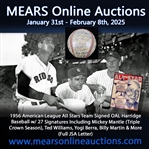1956 American League All Stars Team Signed OAL Harridge Baseball w/ 27 Signatures Including Mickey Mantle (Triple Crown Season), Ted Williams, Yogi Berra, Billy Martin & More (Full JSA Letter)