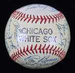 1955 Chicago White Sox Team Signed Baseball w/ 30 Signatures Including Nelson Fox, Minnie Minoso, Sherm Lollar & More (Full JSA Letter)  