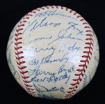 1956 Chicago White Sox Team Signed OAL Harridge Baseball w/ 27 Signatures Including Larry Doby, Nelson Fox, Luis Aparicio, George Kell & More (Full JSA Letter) 