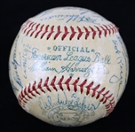 1956 Chicago White Sox Team Signed OAL Harridge Baseball w/ 27 Signatures Including Larry Doby, Nelson Fox, Luis Aparicio, George Kell & More (Full JSA Letter) 