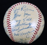 1956 Chicago White Sox Team Signed OAL Harridge Baseball w/ 27 Signatures Including Larry Doby, Nelson Fox, Luis Aparicio, George Kell & More (Full JSA Letter) 