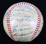 1956 Chicago White Sox Team Signed OAL Harridge Baseball w/ 27 Signatures Including Larry Doby, Nelson Fox, Luis Aparicio, George Kell & More (Full JSA Letter) 