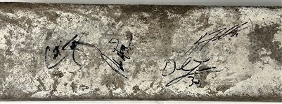 2004 Pedro Martinez, Curt Shilling, Derek Lowe, Keith Foulke Boston Red Sox World Series Used Signed 6x24 Pitching Rubber *JSA*/MEARS LOA