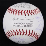 1990s All American Girls Professional Baseball League Multi Signed deBeer Baseball w/ 20+ Signatures