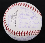 1990's All American Girls Professional Baseball League Multi Signed deBeer Baseball w/ 20+ Signatures