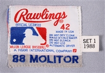 1988 Paul Molitor Milwaukee Brewers Signed Game Worn Road Jersey (MEARS A10 / JSA)