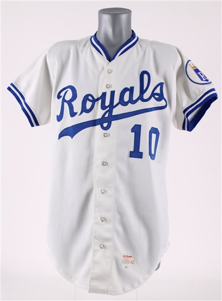 1989-90 Dick Howser Kansas City Royals Home Tribute Jersey (MEARS LOA)