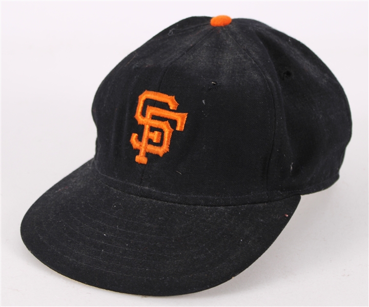 1973-76 San Francisco Giants Professional Model Game Worn Cap (MEARS LOA)