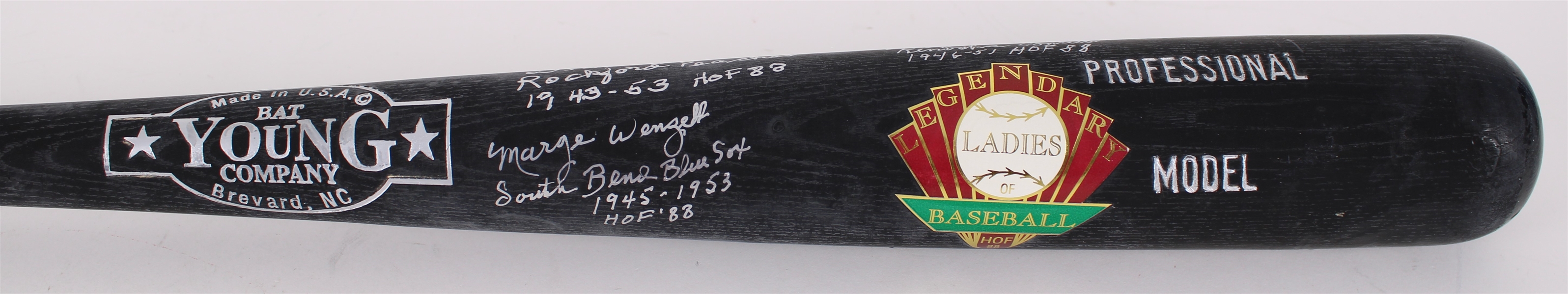 1992 A League Of Their Own Multi Signed Young Bat Co. Legendary Ladies of Baseball HOF 1988 Bat (JSA)
