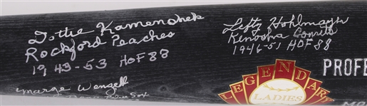 1992 A League Of Their Own Multi Signed Young Bat Co. Legendary Ladies of Baseball HOF 1988 Bat (JSA)