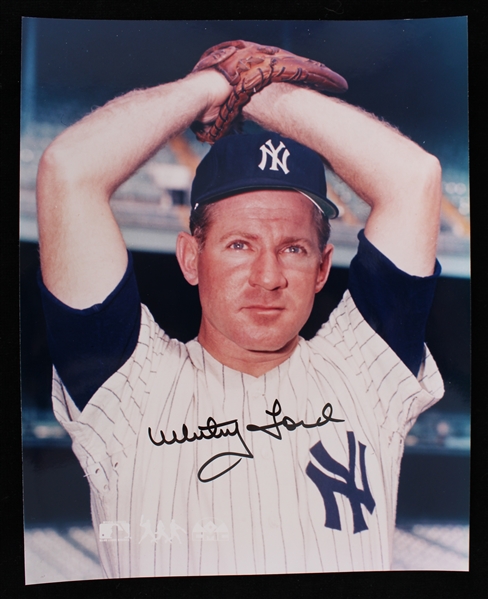 1951, 53-67 Whitey Ford (d.2020) New York Yankees Autographed 8"x10" Color Photo (JSA)