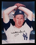 1951, 53-67 Whitey Ford (d.2020) New York Yankees Autographed 8x10 Color Photo (JSA)