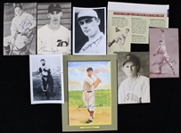 1930-1990 Preacher Roe Brooklyn Dodgers Warren Spahn Boston Braves Johnny Pesky Boston Red Sox and More Signed 3x5 Photos and 6x8 Print (Lot of 7)