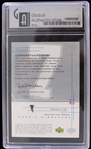 2001 Michael Vick Atlanta Falcons Autographed Upper Deck Making The Grade Trading Card #54 (Global Authentic Mint 9)
