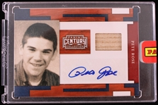 2010 Pete Rose Panini Century Collection Autographed Relic Trading Card #35