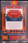 2010 Pete Rose Panini Century Collection Autographed Relic Trading Card #35