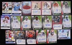 2019-2022 Tre Watson Tommy DeVito Jakobi Meyers and More Autographed Sage NFL Draft and Pro Set Trading Cards (Lot of 20)