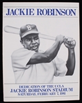1981 Jackie Robinson UCLA Stadium Dedication Program with Confirmation Card (Lot of 2)