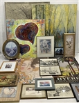 1990s-2010s Collection of Canvas Prints, Framed Prints & Artwork (Lot of 70)