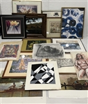 1990s-2010s Collection of Canvas Prints, Framed Prints & Artwork (Lot of 70)