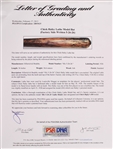 1926 Chick Hafey St. Louis Cardinals H&B Louisville Slugger Professional Model Lathe Bat (MEARS LOA & PSA/DNA) Sidewritten