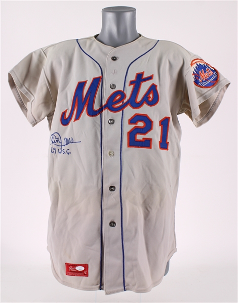 1974 Cleon Jones New York Mets Signed Game Worn Road Jersey (MEARS A9) *JSA*