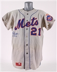 1974 Cleon Jones New York Mets Signed Game Worn Road Jersey (MEARS A9) *JSA*