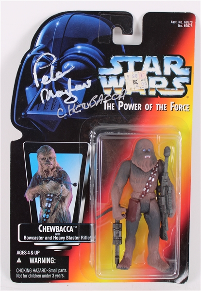 1995 Peter Mayhew Chewbacca Signed MOC Star Wars The Power of The Force Action Figure (JSA)