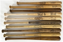 1960's-90's Store Model Baseball Bat Collection - Lot of 10 w/ Mickey Mantle Little League, Reggie Jackson, Roberto Clemente & More