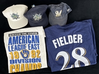 1980's-2000's Massive Milwaukee Brewers Memorabilia Collection - Lot of Hundreds w/ Publications, Apparel, Pocket Schedules & More