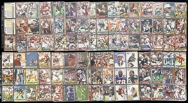 1989-91 Football Trading Card Complete Sets - Lot of 8 w/ Score, Pro Set, Pacific & Bowman (Numerous HOF Rookie Cards)