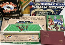 1960s-1990s Classic Board Games, Electric Football & more (Lot of 12)