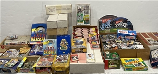 1980s-2010s Massive MLB & NFL Trading Card Collection (Lot of Thousands)