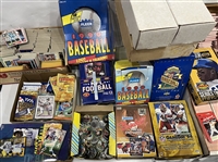 1980s-2010s Massive MLB & NFL Trading Card Collection (Lot of Thousands)