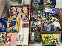 1980s-2010s Massive MLB & NFL Trading Card Collection (Lot of Thousands)