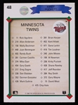 1990 Kirby Puckett Minnesota Twins Signed Upper Deck Checklist Trading Card (JSA)