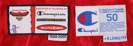 2000-01 Matt Maloney Atlanta Hawks Signed Game Worn Road Jersey (MEARS LOA/JSA)