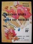 1961 Bart Starr & Boyd Dowler Signed Green Bay Packers vs Chicago Bears Program (JSA)